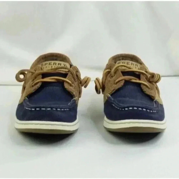 Sperry Top Sider Size 6.5M Women s Denim Corduroy Three Eye Boat Shoes STS90253 - Picture 11 of 12